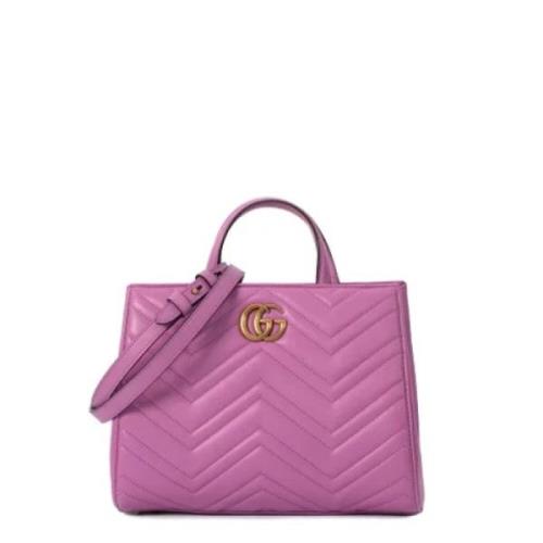 Pre-owned Leather gucci-bags Gucci Vintage , Pink , Dames