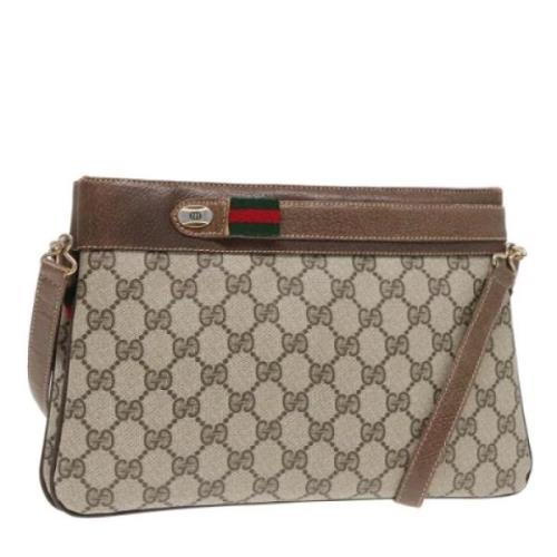 Pre-owned Leather gucci-bags Gucci Vintage , Beige , Dames