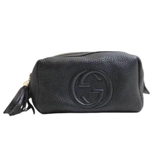 Pre-owned Leather gucci-bags Gucci Vintage , Black , Dames