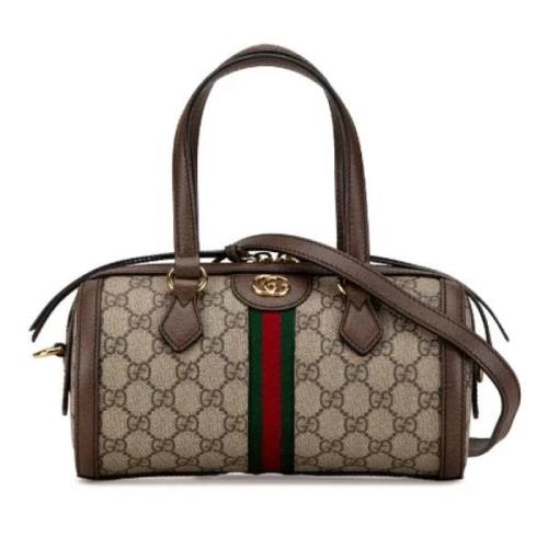 Pre-owned Canvas gucci-bags Gucci Vintage , Beige , Dames