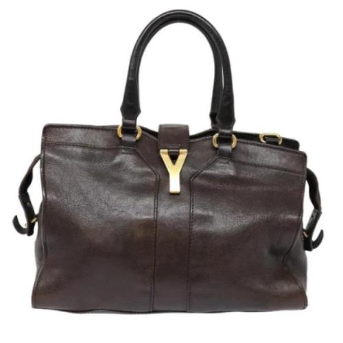 Pre-owned Leather shoulder-bags Yves Saint Laurent Vintage , Brown , D...