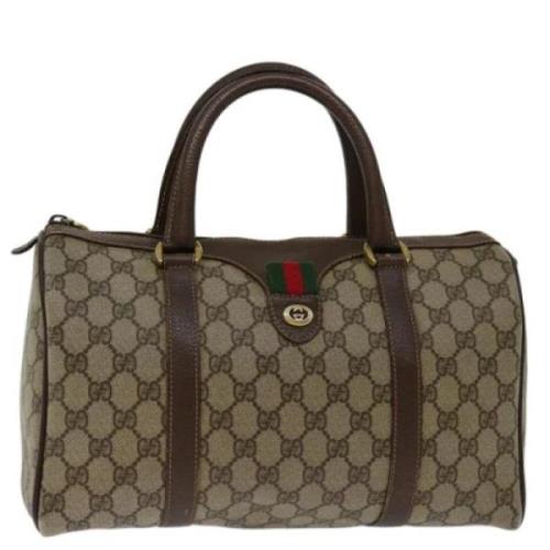 Pre-owned Canvas gucci-bags Gucci Vintage , Beige , Dames