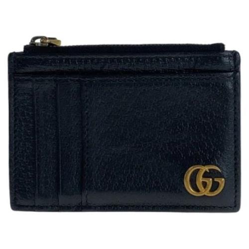 Pre-owned Leather wallets Gucci Vintage , Black , Dames