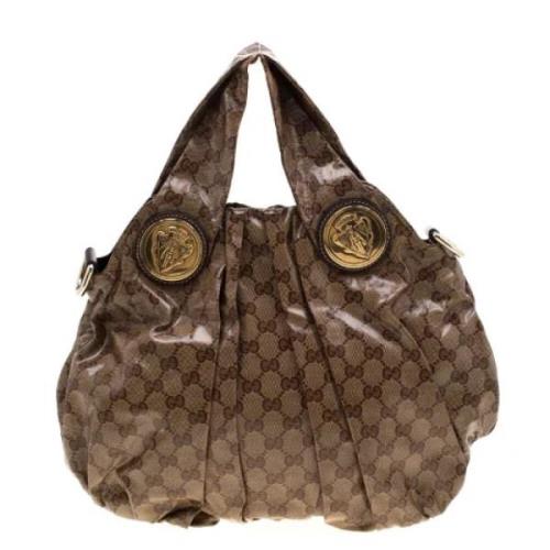 Pre-owned Canvas gucci-bags Gucci Vintage , Brown , Dames