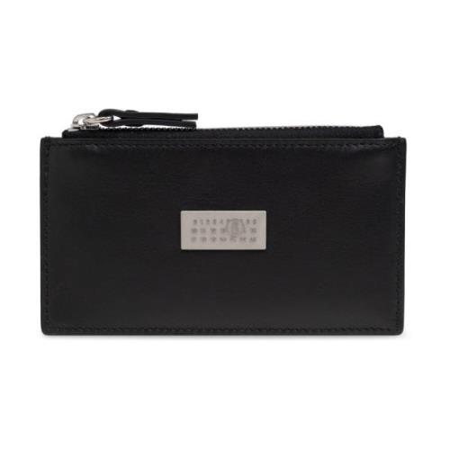 Leren kaarthouder MM6 Maison Margiela , Black , Unisex