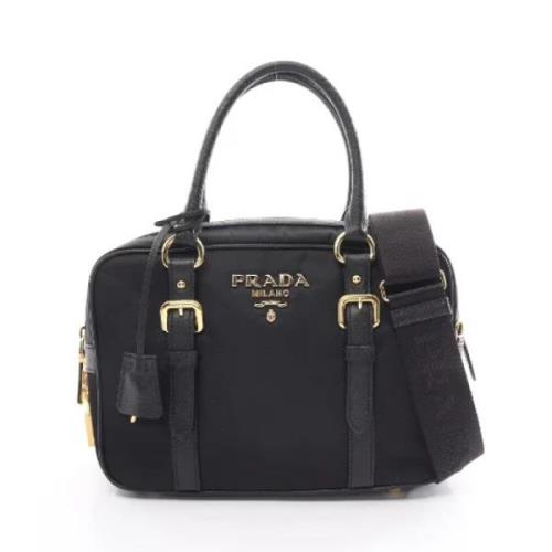 Pre-owned Canvas handbags Prada Vintage , Black , Dames