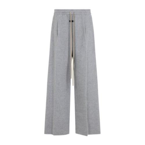 Luxe Wijde Pijp Wollen Broek Fear Of God , Gray , Heren