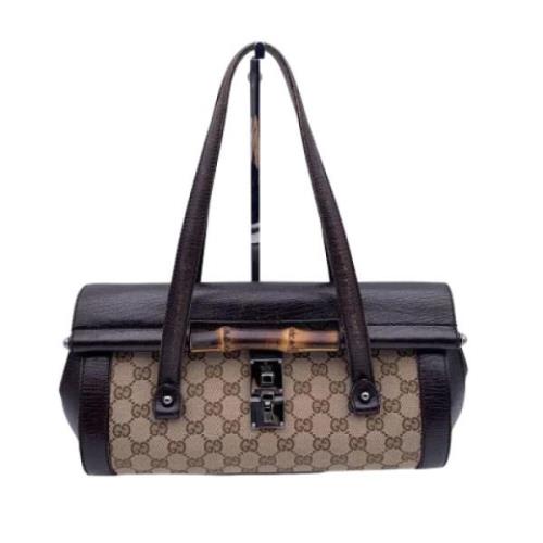 Pre-owned Leather gucci-bags Gucci Vintage , Brown , Dames