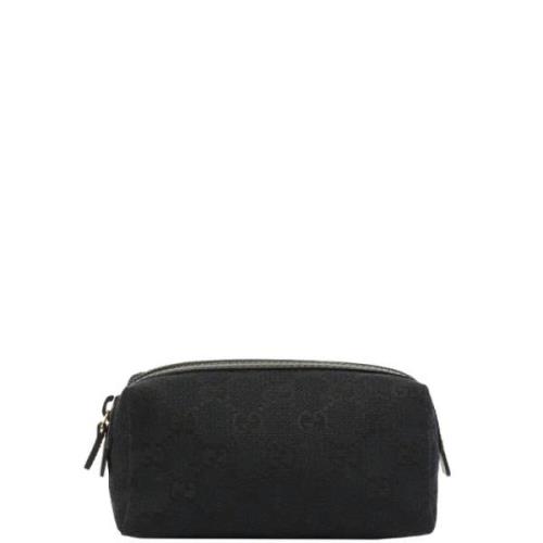 Pre-owned Canvas pouches Gucci Vintage , Black , Dames