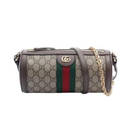 Pre-owned Leather gucci-bags Gucci Vintage , Beige , Dames