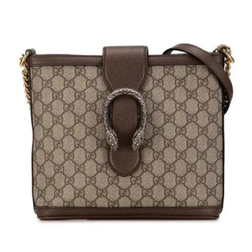 Pre-owned Canvas gucci-bags Gucci Vintage , Beige , Dames