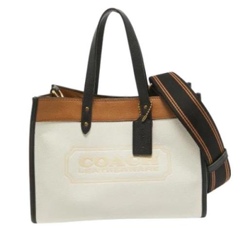 Pre-owned Leather totes Coach Pre-owned , Beige , Dames