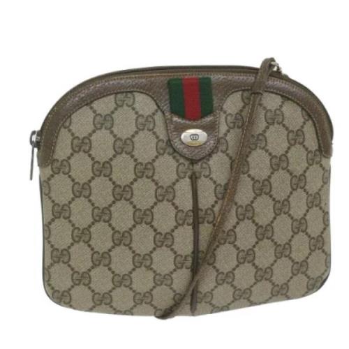 Pre-owned Canvas gucci-bags Gucci Vintage , Beige , Dames