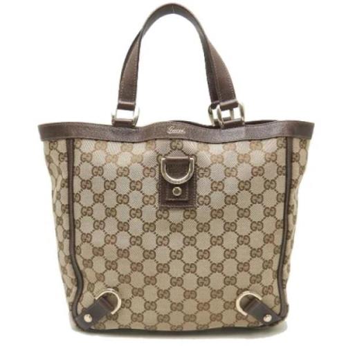 Pre-owned Canvas gucci-bags Gucci Vintage , Brown , Dames