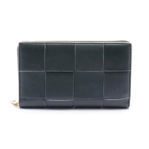 Pre-owned Leather wallets Bottega Veneta Vintage , Green , Dames