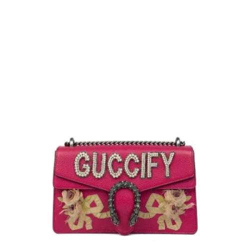 Pre-owned Leather gucci-bags Gucci Vintage , Pink , Dames