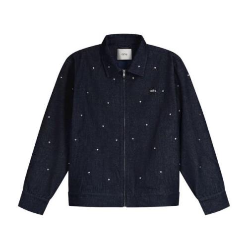 Hart Denim Jack Blauw Katoen Mannen Arte Antwerp , Blue , Heren