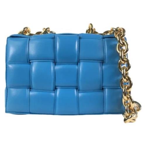 Pre-owned Leather crossbody-bags Bottega Veneta Vintage , Blue , Dames