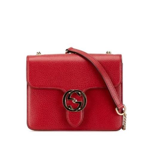 Pre-owned Leather gucci-bags Gucci Vintage , Red , Dames