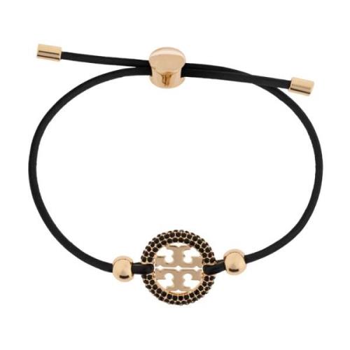 Leren armband Tory Burch , Black , Dames