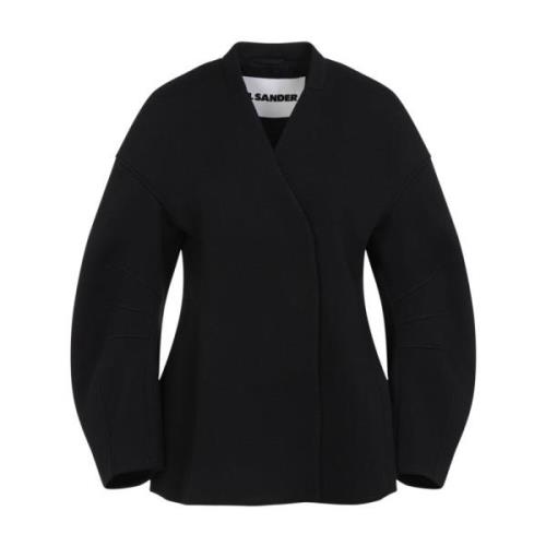 Zwarte jas voor mannen en vrouwen Jil Sander , Black , Dames