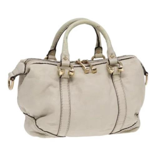 Pre-owned Leather gucci-bags Gucci Vintage , Beige , Dames