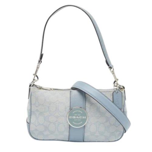 Pre-owned Canvas handbags Coach Pre-owned , Blue , Dames