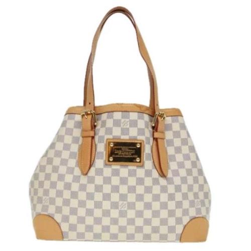 Pre-owned Canvas totes Louis Vuitton Vintage , Beige , Dames