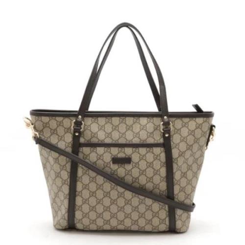 Pre-owned Canvas gucci-bags Gucci Vintage , Beige , Dames