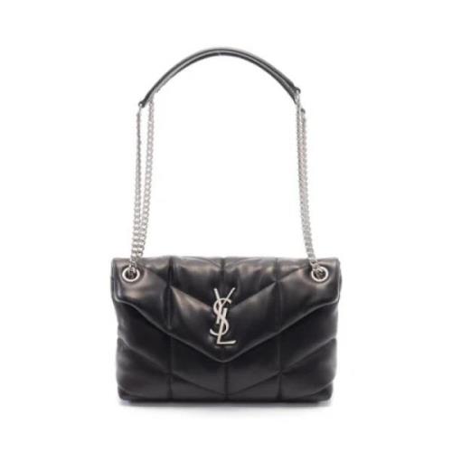 Pre-owned Leather shoulder-bags Yves Saint Laurent Vintage , Black , D...