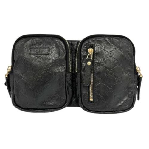 Pre-owned Leather gucci-bags Gucci Vintage , Black , Dames