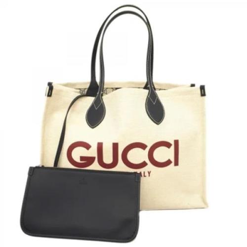 Pre-owned Canvas gucci-bags Gucci Vintage , Beige , Dames