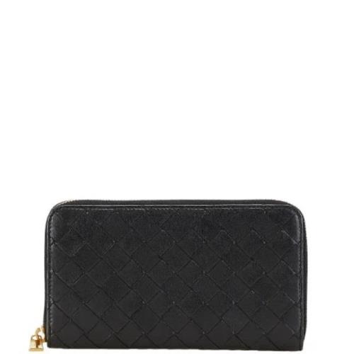 Pre-owned Leather wallets Bottega Veneta Vintage , Black , Dames