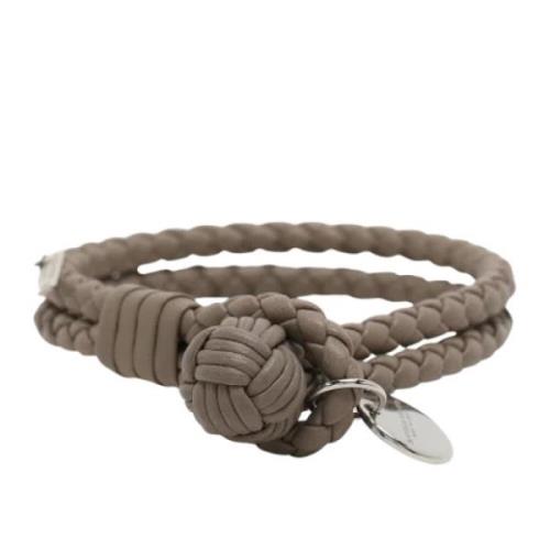 Pre-owned Leather bracelets Bottega Veneta Vintage , Gray , Heren