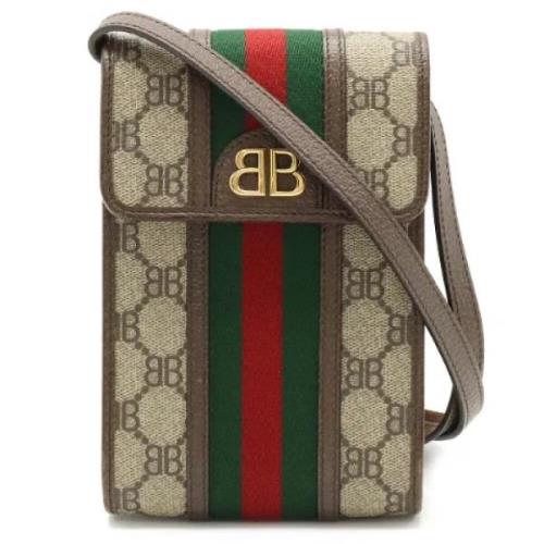 Pre-owned Canvas gucci-bags Gucci Vintage , Brown , Dames