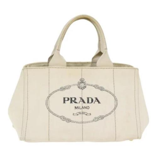 Pre-owned Canvas totes Prada Vintage , Beige , Dames