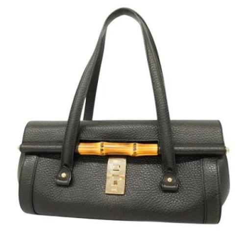 Pre-owned Leather gucci-bags Gucci Vintage , Black , Dames