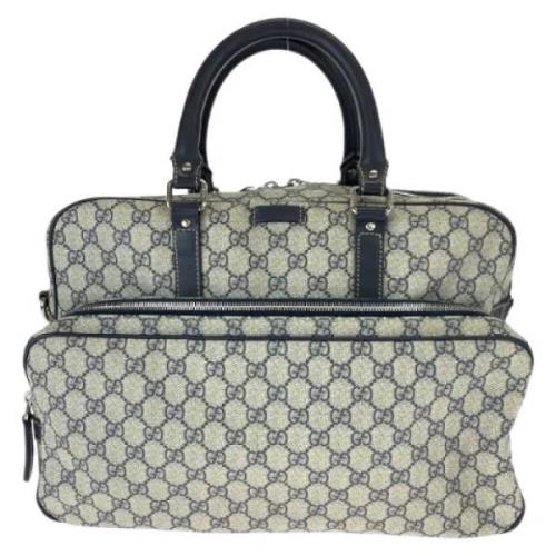 Pre-owned Canvas gucci-bags Gucci Vintage , Blue , Dames