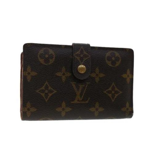 Pre-owned Coated canvas wallets Louis Vuitton Vintage , Brown , Dames