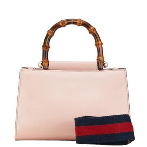 Pre-owned Leather gucci-bags Gucci Vintage , Pink , Dames