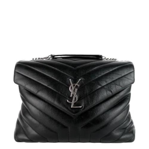 Pre-owned Leather shoulder-bags Yves Saint Laurent Vintage , Black , D...