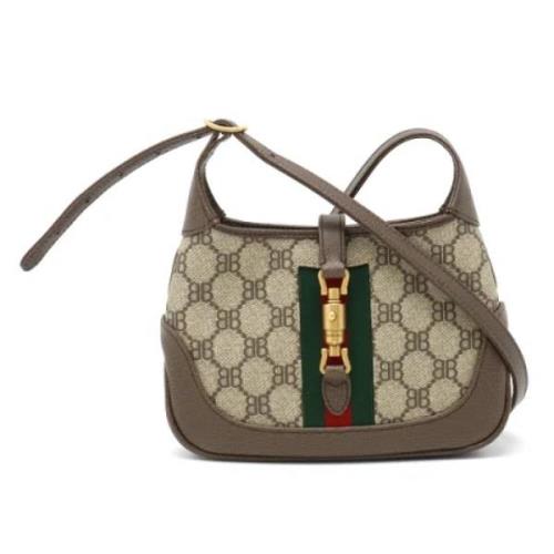 Pre-owned Canvas gucci-bags Gucci Vintage , Beige , Dames