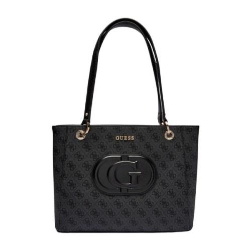 Eco Mietta Noel Tote Tas Guess , Black , Dames