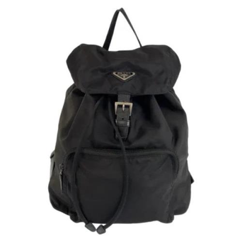 Pre-owned Canvas backpacks Prada Vintage , Black , Dames