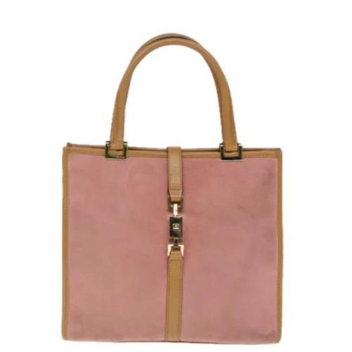 Pre-owned Suede gucci-bags Gucci Vintage , Pink , Dames