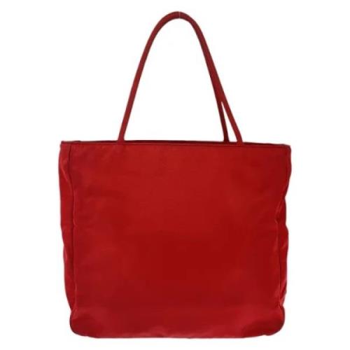 Pre-owned Canvas totes Prada Vintage , Red , Dames