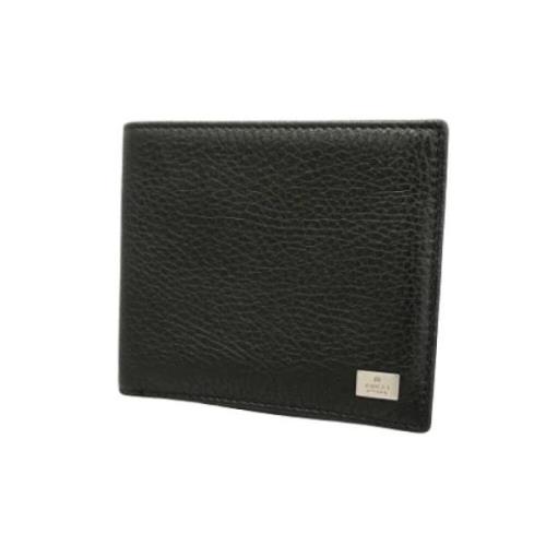 Pre-owned Leather wallets Gucci Vintage , Black , Dames