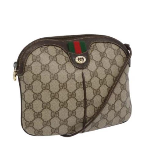 Pre-owned Leather gucci-bags Gucci Vintage , Beige , Dames