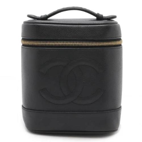 Pre-owned Leather chanel-bags Chanel Vintage , Black , Dames