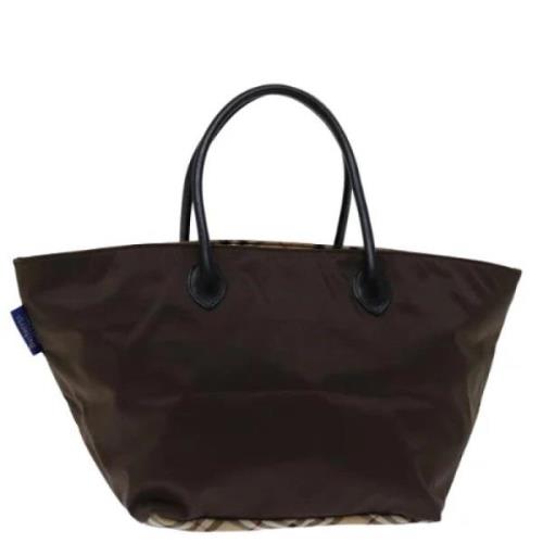 Pre-owned Fabric handbags Burberry Vintage , Brown , Dames